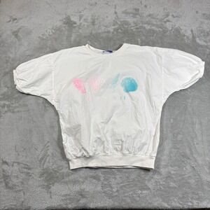 Vintage Rai Nani‎ Hawaii Shirt Womens Medium Seashells Aloha 80s Beach Oversized